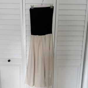 Elegant Black and Cream Women's Dress